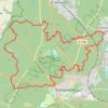 Itinéraire Fontainebleau-40km, distance, dénivelé, altitude, carte, profil, trace GPS