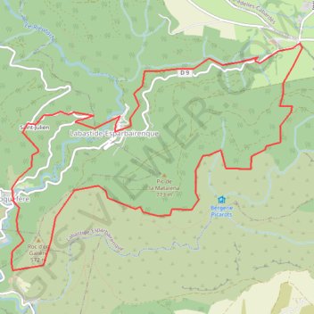 Itinéraire Randonnée à Roquefère prat-viel, distance, dénivelé, altitude, carte, profil, trace GPS