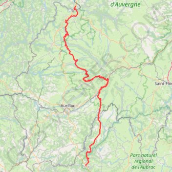 Itinéraire Entraygues-sur-Truyère → Bort-les-Orgues, distance, dénivelé, altitude, carte, profil, trace GPS