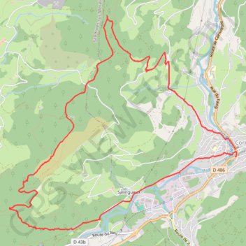Itinéraire Hausberg, distance, dénivelé, altitude, carte, profil, trace GPS