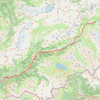 Itinéraire le chemin du petit bonheur-Modane - bonneval_1, distance, dénivelé, altitude, carte, profil, trace GPS
