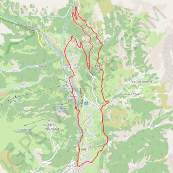 Itinéraire Les Choulières, distance, dénivelé, altitude, carte, profil, trace GPS