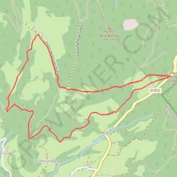 Itinéraire Circuit raquette du replat, distance, dénivelé, altitude, carte, profil, trace GPS