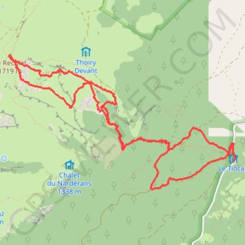 Itinéraire Ski de randonnée au Reculet, distance, dénivelé, altitude, carte, profil, trace GPS