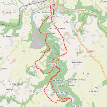 Itinéraire TRK2, distance, dénivelé, altitude, carte, profil, trace GPS