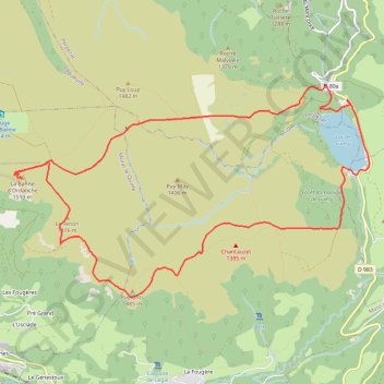Itinéraire Murol-Banne d'Ordange, distance, dénivelé, altitude, carte, profil, trace GPS