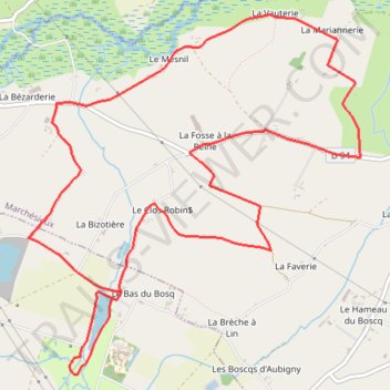 Itinéraire Parcours 7 - 10kms, distance, dénivelé, altitude, carte, profil, trace GPS