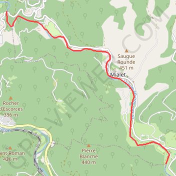 Itinéraire Rando aquatique les abarines luziers, distance, dénivelé, altitude, carte, profil, trace GPS