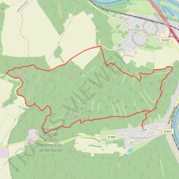 Itinéraire Marbache, distance, dénivelé, altitude, carte, profil, trace GPS