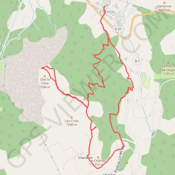Itinéraire Clôt La Cime La Breole, distance, dénivelé, altitude, carte, profil, trace GPS