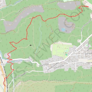 Itinéraire Mornas à la Richarde par Montmout, distance, dénivelé, altitude, carte, profil, trace GPS