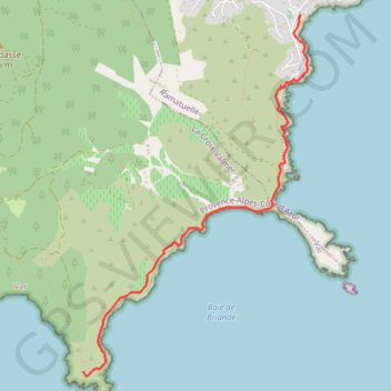 Itinéraire Cap Lardier - Ramatuelle, distance, dénivelé, altitude, carte, profil, trace GPS
