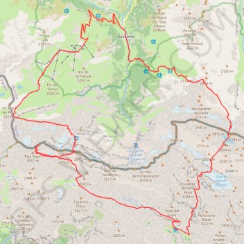 Itinéraire Raids Gavarnie - Mont Perdu, distance, dénivelé, altitude, carte, profil, trace GPS