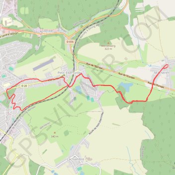 Itinéraire Macheren, distance, dénivelé, altitude, carte, profil, trace GPS