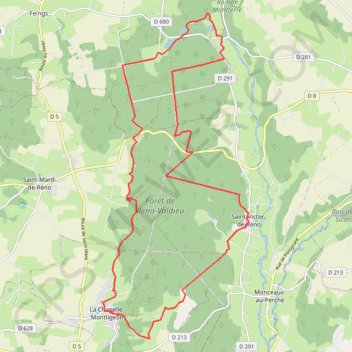 Itinéraire Forêt de reno valdieu, distance, dénivelé, altitude, carte, profil, trace GPS