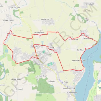 Itinéraire Circuit des chapelles - Ploërmel, distance, dénivelé, altitude, carte, profil, trace GPS