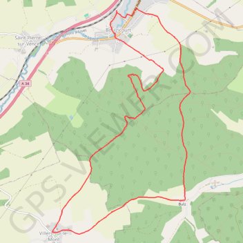 Itinéraire Rando pedestre à boulzicourt, distance, dénivelé, altitude, carte, profil, trace GPS