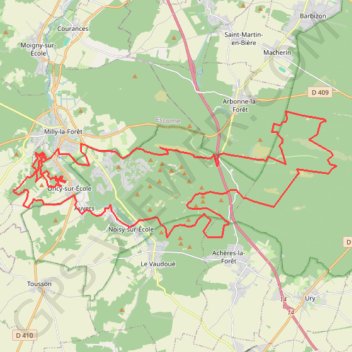Itinéraire 60 km, distance, dénivelé, altitude, carte, profil, trace GPS