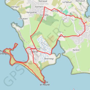 Itinéraire Locmariaquer et ses sites naturels, distance, dénivelé, altitude, carte, profil, trace GPS