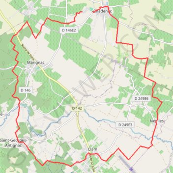 Itinéraire Randonnée de Chadenac, distance, dénivelé, altitude, carte, profil, trace GPS