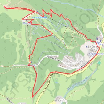 Itinéraire Pré Achard, distance, dénivelé, altitude, carte, profil, trace GPS