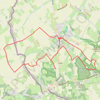 Itinéraire Westouter, distance, dénivelé, altitude, carte, profil, trace GPS