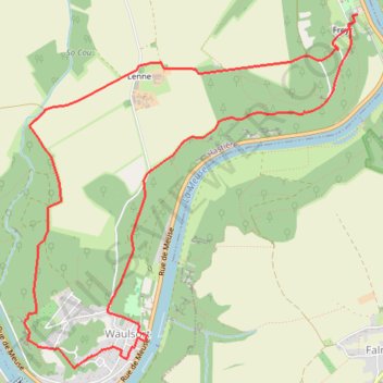 Itinéraire HASTIERE*-De Freyr à Waulsort, distance, dénivelé, altitude, carte, profil, trace GPS