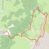 Itinéraire Les Rochers de l'Ours depuis les Espinasses, distance, dénivelé, altitude, carte, profil, trace GPS