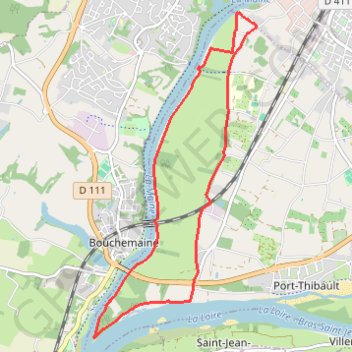 Itinéraire Prairies de la Baumette et de l'île Chevrière - Sainte-Gemmes-sur-Loire, distance, dénivelé, altitude, carte, profil, trace GPS