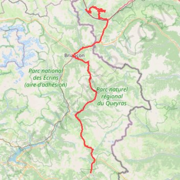 Itinéraire Jour_1_Barcelonnette_Bardonecchia_166km, distance, dénivelé, altitude, carte, profil, trace GPS