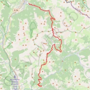 Itinéraire GTHA - Grande Traversée des Hautes-Alpes à VTT - [ section Queyras ], distance, dénivelé, altitude, carte, profil, trace GPS