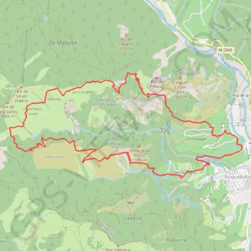 Itinéraire Circuit de la Maluna, distance, dénivelé, altitude, carte, profil, trace GPS
