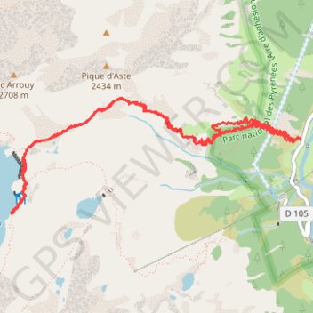 Itinéraire Lac de Migouélou, distance, dénivelé, altitude, carte, profil, trace GPS