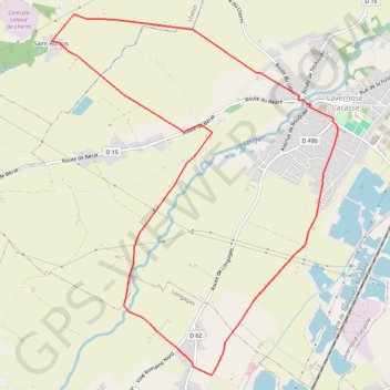 Itinéraire Lavernose Lacasse, distance, dénivelé, altitude, carte, profil, trace GPS