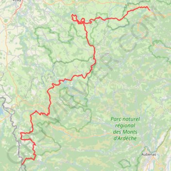 Itinéraire St Agrève-Fay-St Front-Bigorre-St Front, distance, dénivelé, altitude, carte, profil, trace GPS