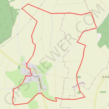Itinéraire Circuit de La Planquette - Forceville, distance, dénivelé, altitude, carte, profil, trace GPS
