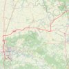 Itinéraire Nemours à Orléans, distance, dénivelé, altitude, carte, profil, trace GPS