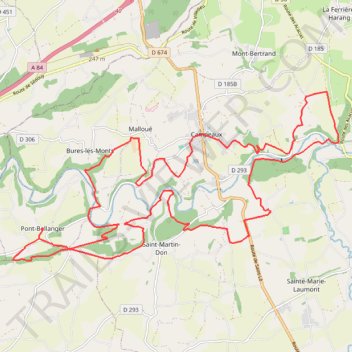 Itinéraire VTT, distance, dénivelé, altitude, carte, profil, trace GPS