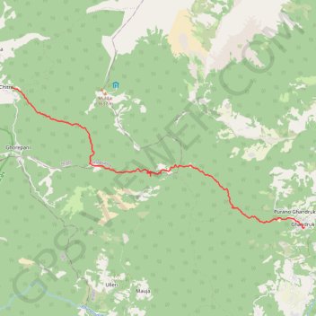 Itinéraire Tour Annapurna - Jour 16 - Chitre - Ghandruk, distance, dénivelé, altitude, carte, profil, trace GPS