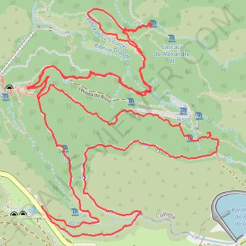 Itinéraire PR 6 - Levada das 25 Fontes (retour par le PR 6.2 - Levada do Alecrim), distance, dénivelé, altitude, carte, profil, trace GPS