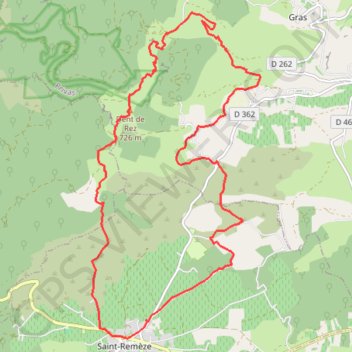 Itinéraire Serre de Barre, Dent de Rez, Gogne, distance, dénivelé, altitude, carte, profil, trace GPS