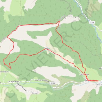 Itinéraire Crêtes de Tarsimoure G2, distance, dénivelé, altitude, carte, profil, trace GPS