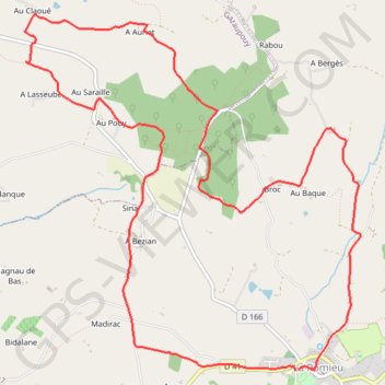 Itinéraire Rando la romieu, distance, dénivelé, altitude, carte, profil, trace GPS