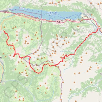 Itinéraire Raid dans les Glarnichalpen (GLARUS), distance, dénivelé, altitude, carte, profil, trace GPS
