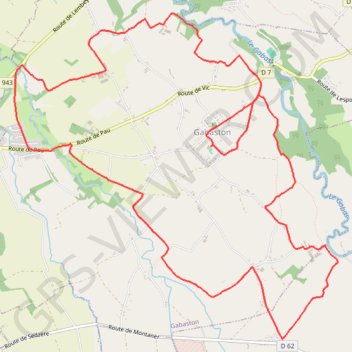 Itinéraire Journée Défi Sport à Gabaston, distance, dénivelé, altitude, carte, profil, trace GPS