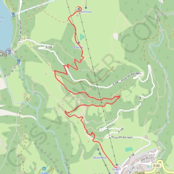 Itinéraire Descente d'Aussois, distance, dénivelé, altitude, carte, profil, trace GPS