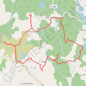 Itinéraire Le circuit des mégalithes, distance, dénivelé, altitude, carte, profil, trace GPS