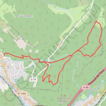 Itinéraire Roche merveilleuse, distance, dénivelé, altitude, carte, profil, trace GPS