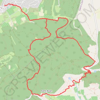 Itinéraire Au sud-est de Montpezat, distance, dénivelé, altitude, carte, profil, trace GPS