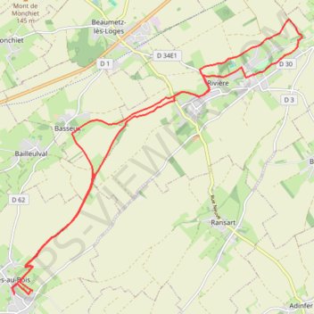 Itinéraire Ligne 2, distance, dénivelé, altitude, carte, profil, trace GPS